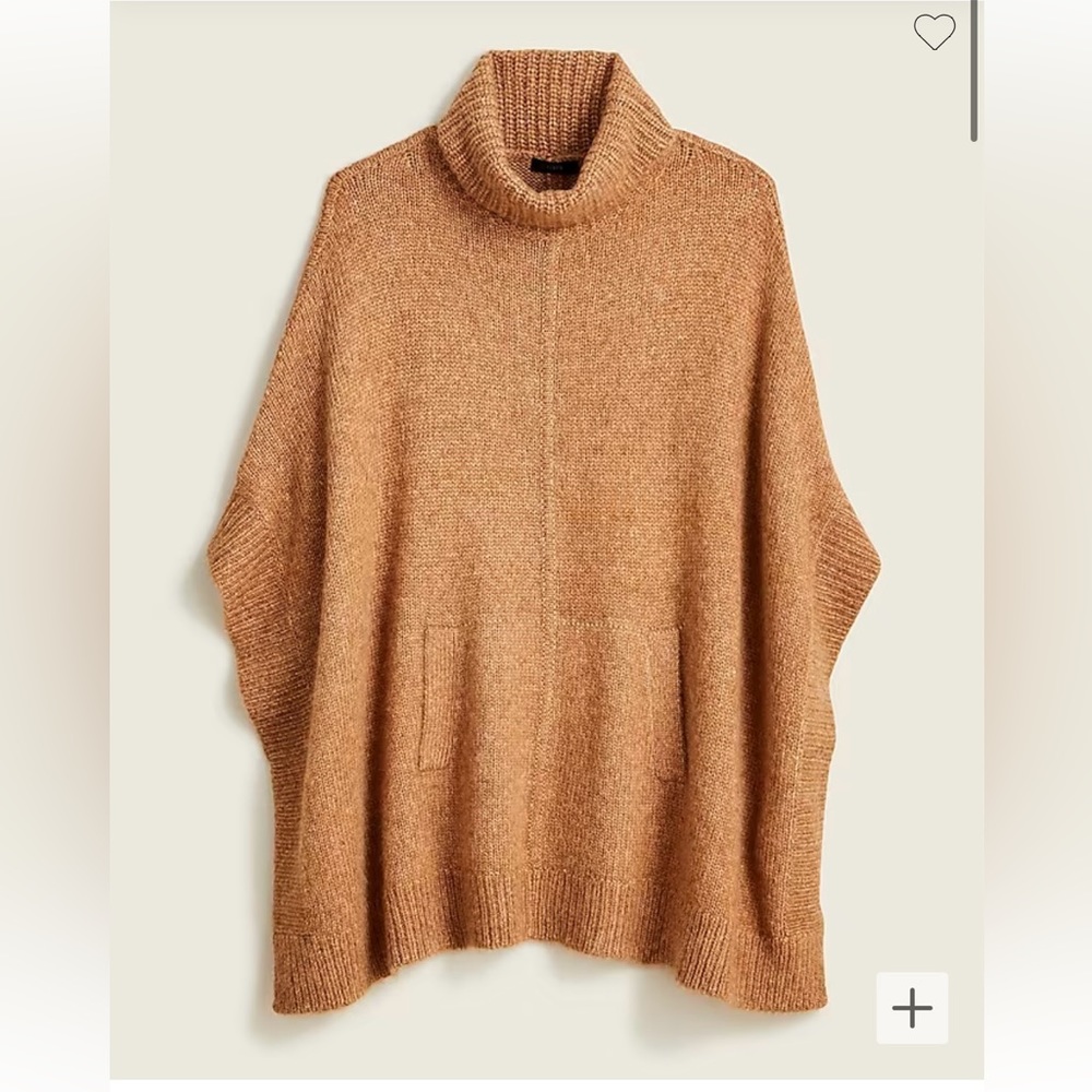 J.CREW RELAXED TURTLENECK PONCHO